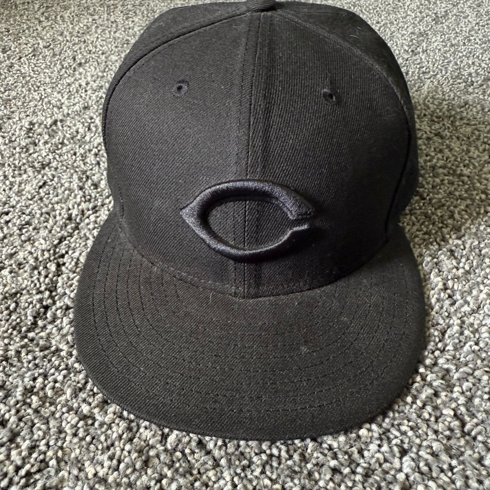 Cincinnati Reds New Era 59FIFTY Black Fitted Cap